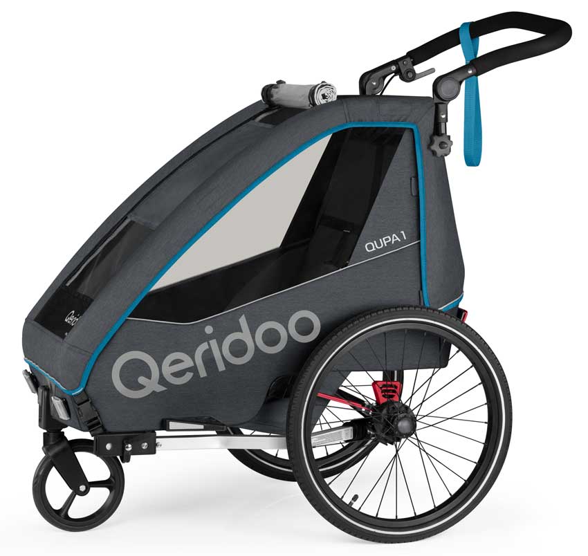 Qeridoo Qupa 1 Fahrradanhänger Blue