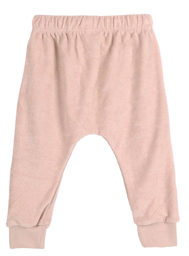 Lässig Frottee Hose Powder Pink Rückseite