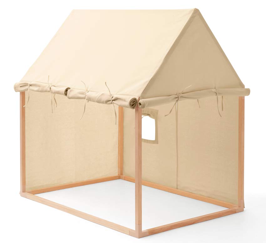 Kids Concept Spielzelt Beige offen