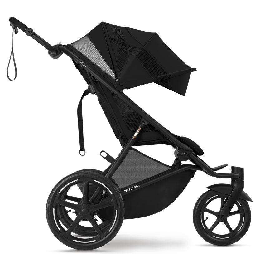 Cybex AVI Spin Jogging Kinderwagen Moon Black