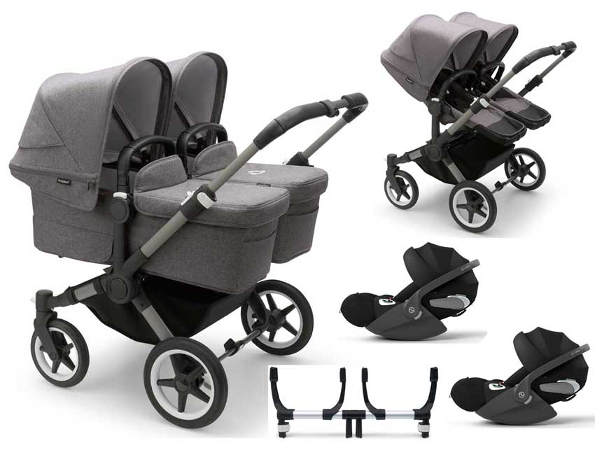 Bugaboo Donkey 5 Twin Set mit Cybex Cloud T 3 in 1