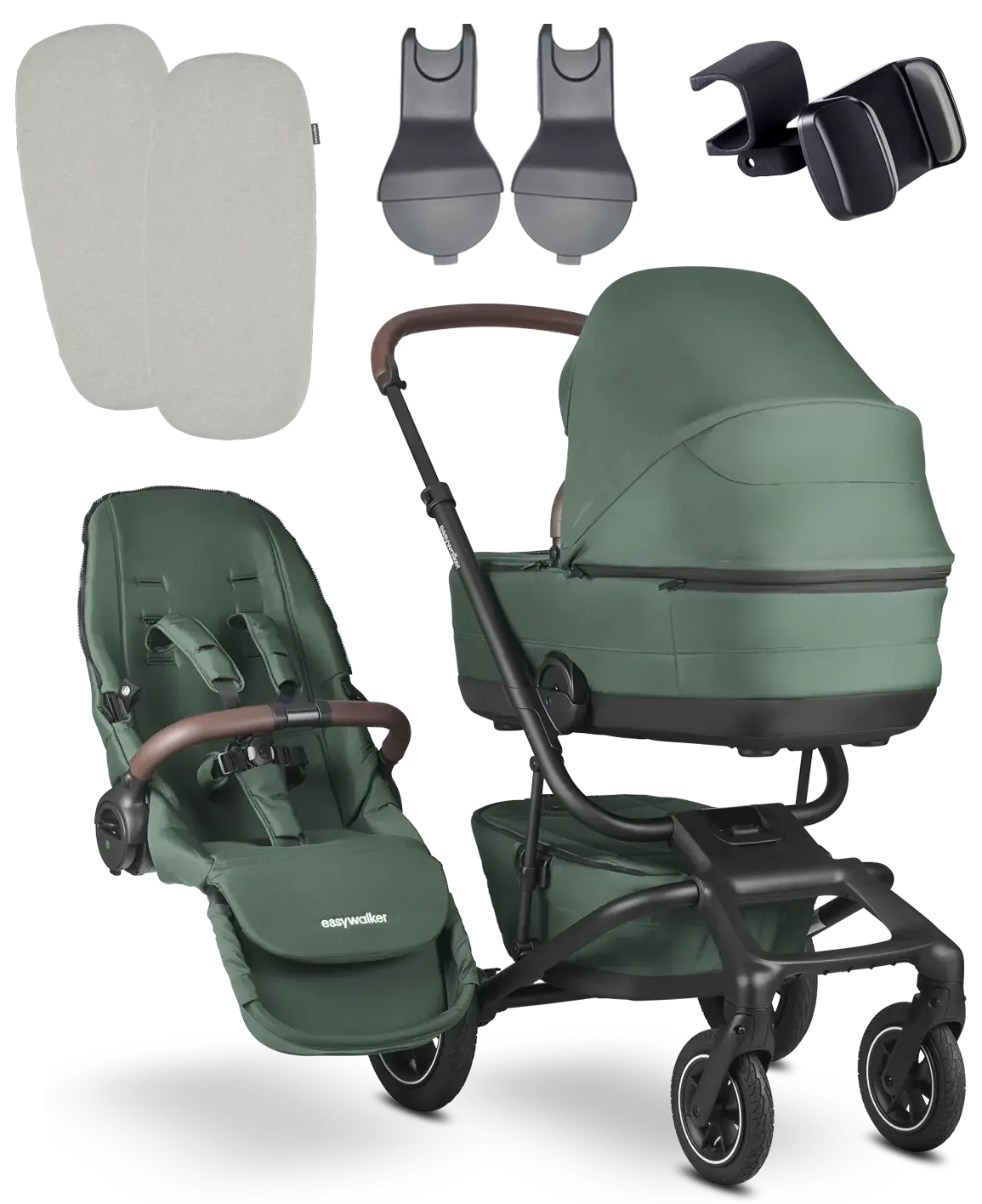 Easywalker Jimmey Explore Kinderwagen Set Pine Green