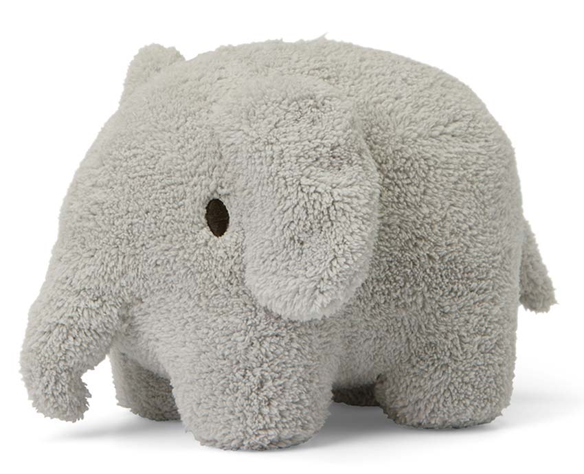 Elefant Kuscheltier Terry Hellgrau 23cm