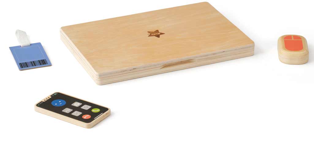 Kids Concept Holz Laptop Kids Hub