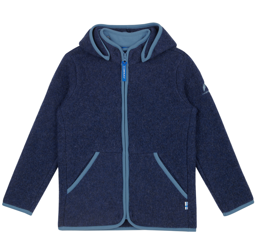 Finkid Wollfleece Jacke Luonto Wool Navy Dove