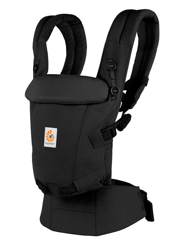 Ergobaby Adapt Soft Touch Cotton Babytrage Onyx Black