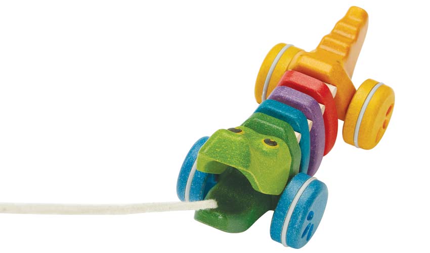 Plan toys alligator pull toy online