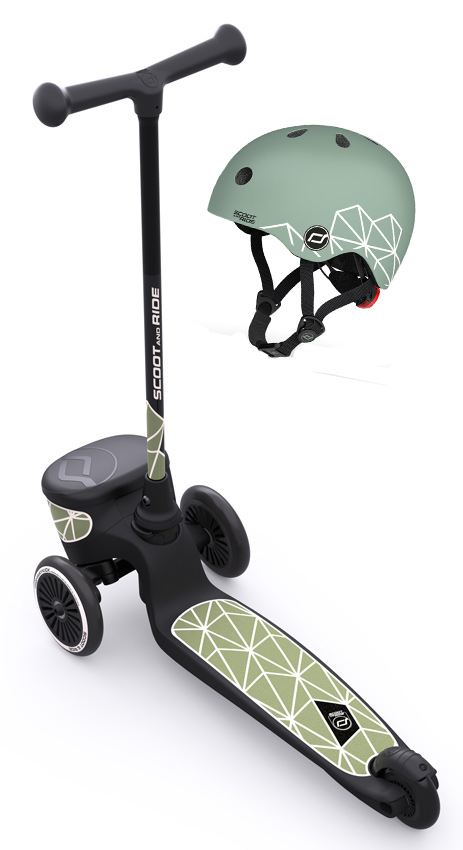 Scoot and Ride Highwaykick 2 Lifestyle mit Kinderhelm