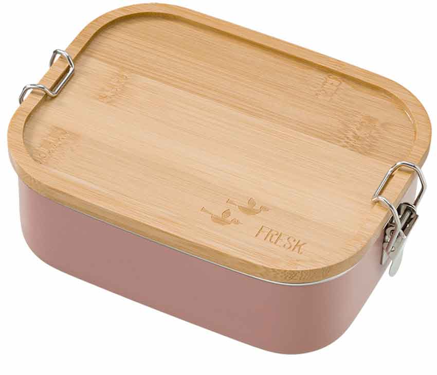 Fresk Brotdose Lunchbox Uni Ash Rose Vögel