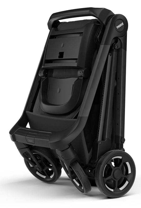 Thule Shine Kinderwagen Black on Black gefaltet