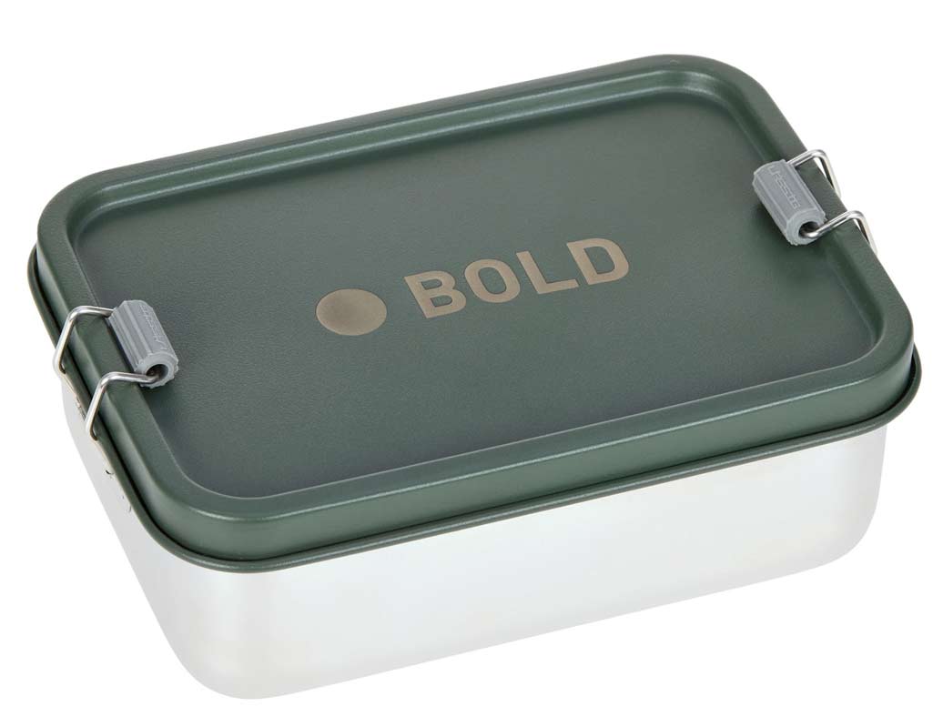 Lässig Edelstahl Lunchbox Brotdose Bold