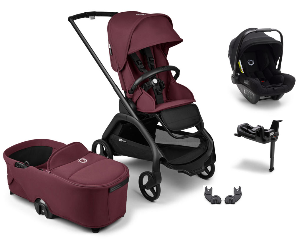 Bugaboo Dragonfly Kinderwagen Set 3-in-1 Turtle Air und Isofix Wingbase