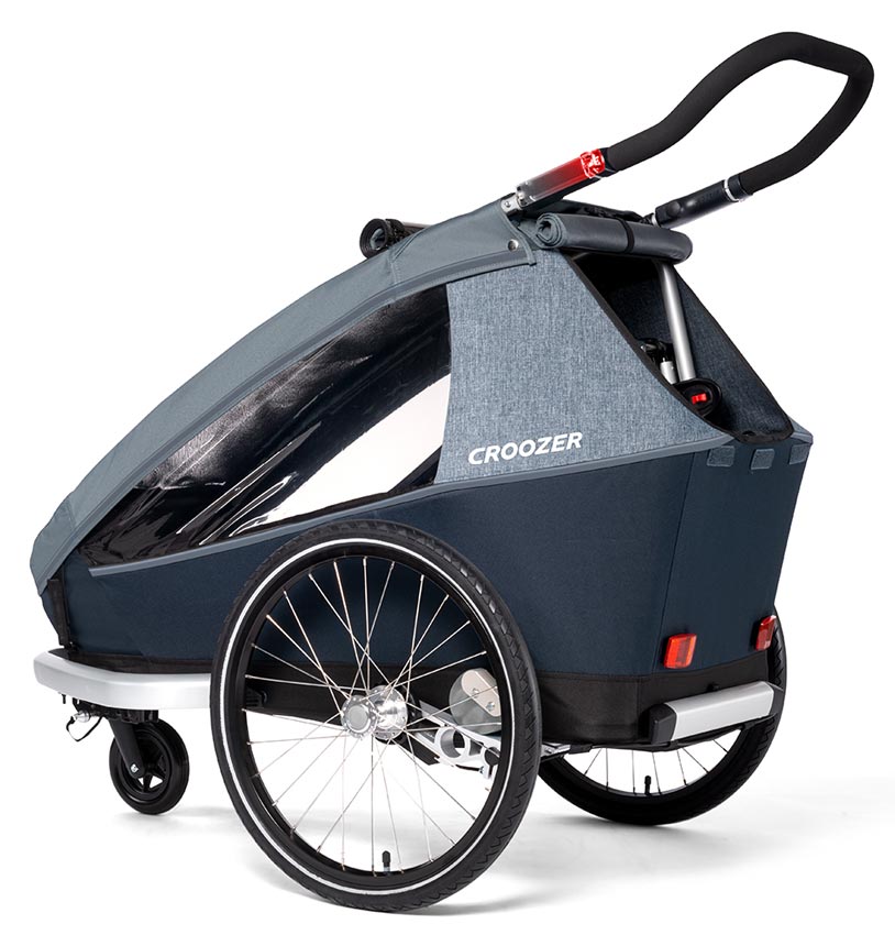 Croozer Kid Vaaya 1 Fahrradanhänger Graphite blue Kofferraum