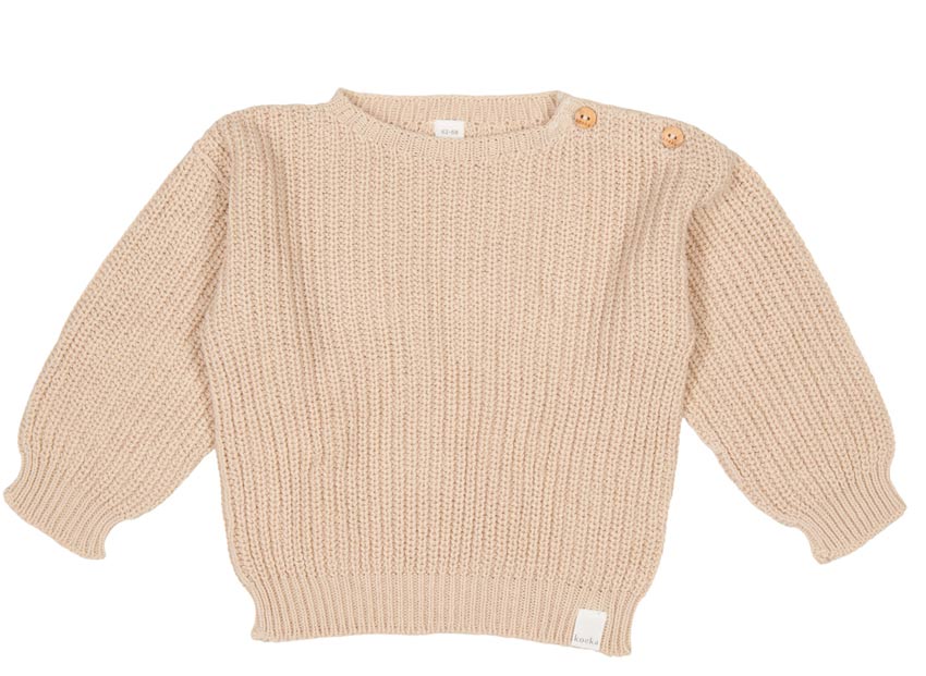 Koeka Babypullover Dinan Sand