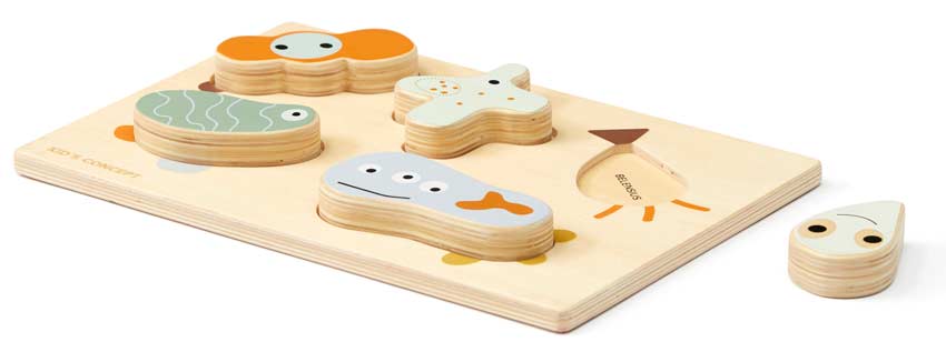 Kids Concept Rahmenpuzzle Mikro-Neo,5-teilig