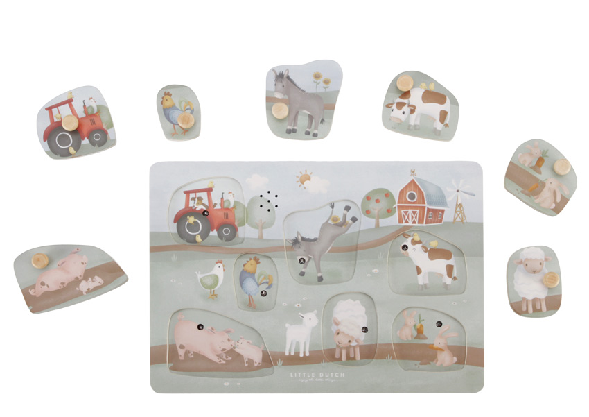 Little Dutch Sound Greif Puzzle Little Farm 7-teilig