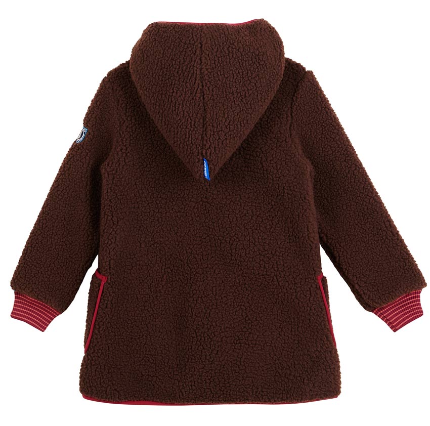 Finkid Mädchen Teddyjacke Likka Nalle Cocoa/ Beet Red