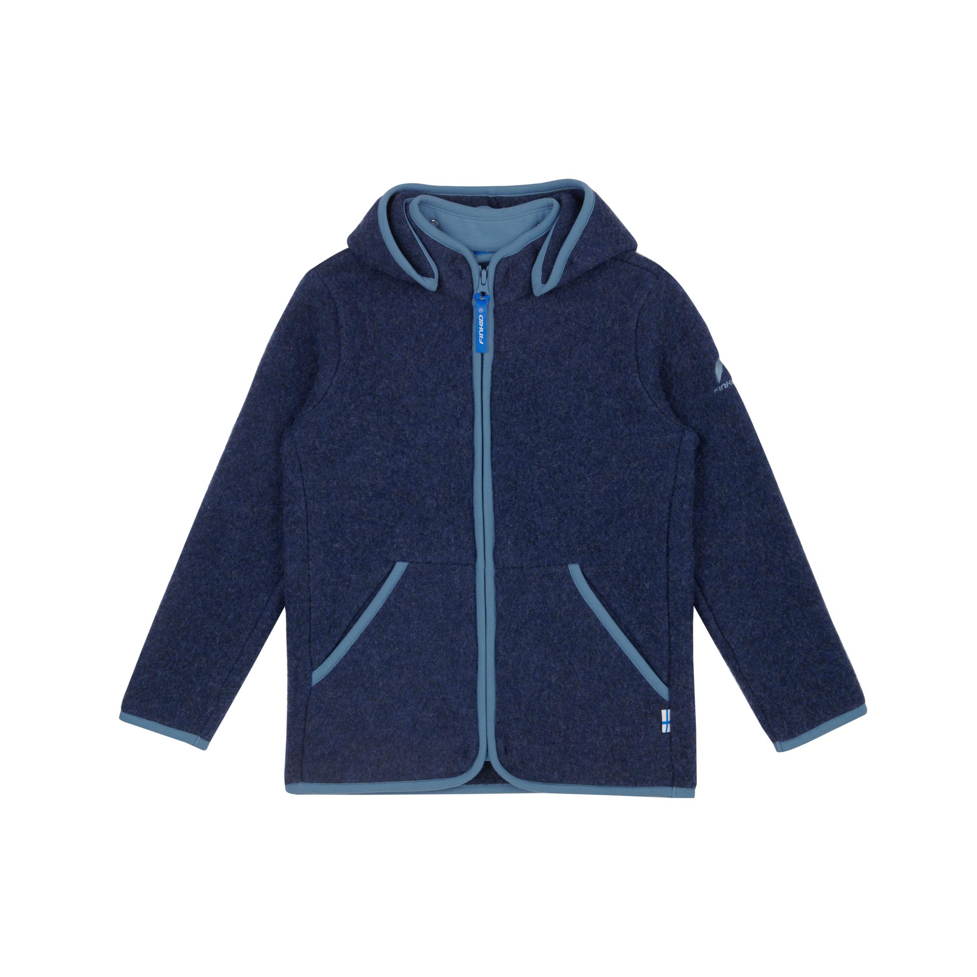 Finkid Wollfleece Jacke Luonto Wool Navy Dove