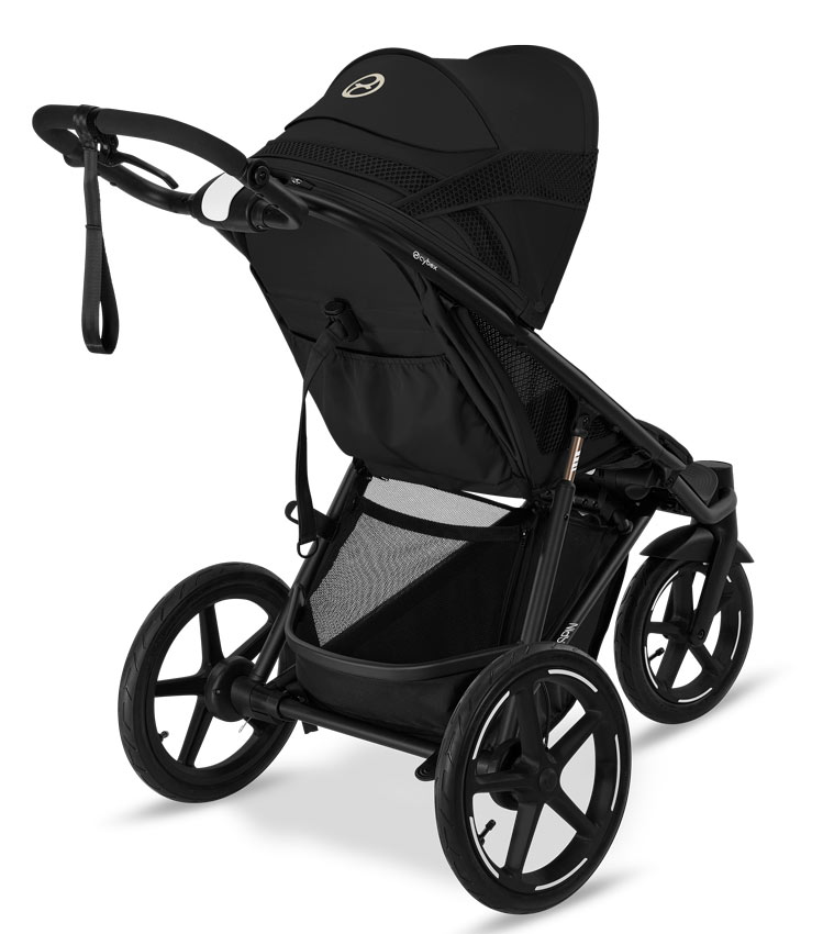 Cybex AVI Spin Jogging Kinderwagen Moon Black