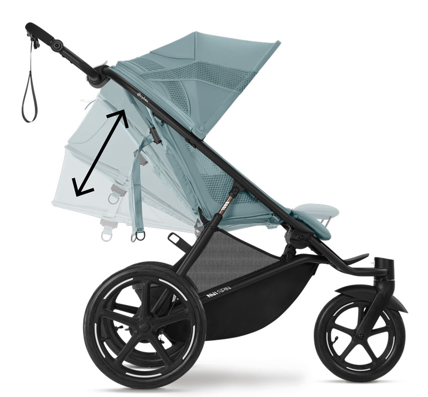 Cybex AVI Spin Jogging Kinderwagen Stormy Blue