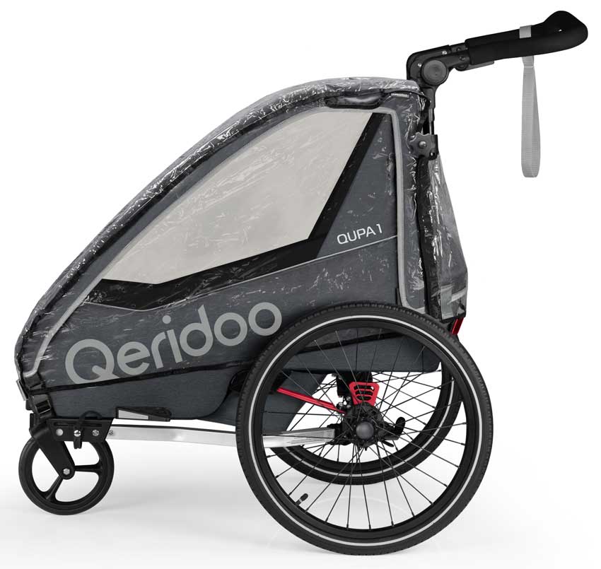 Qeridoo rain cover for bike trailers