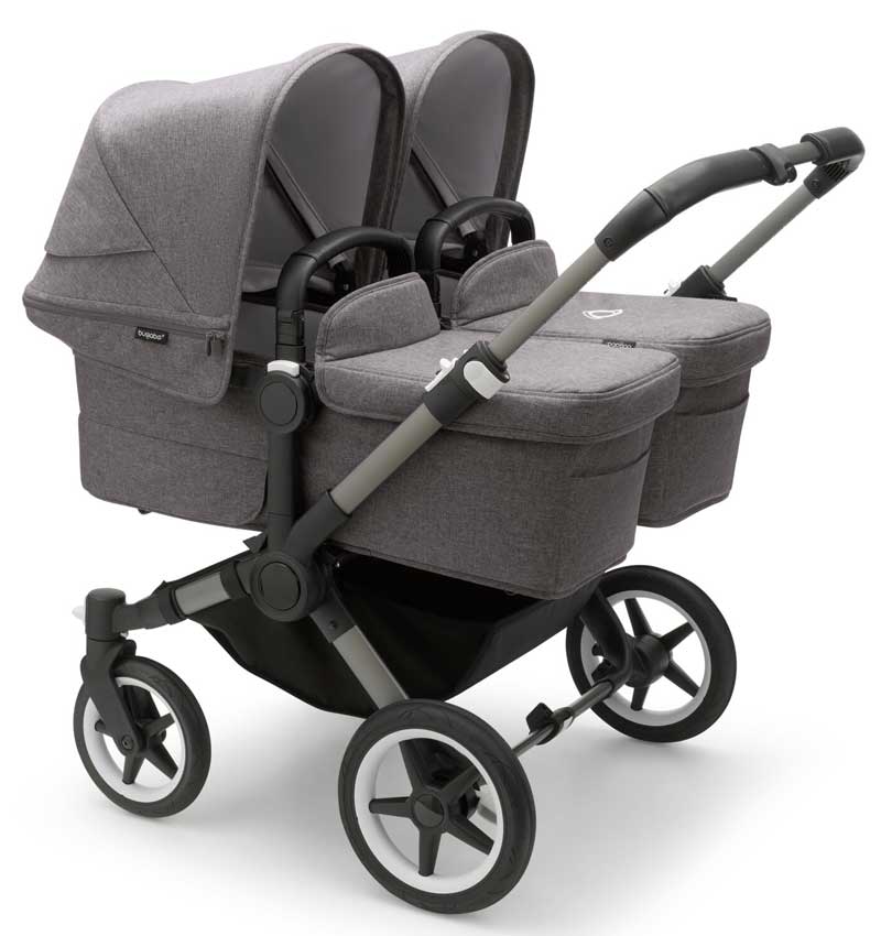 Bugaboo Donkey 5 Twin Zwillingskinderwagen Graphit Grey