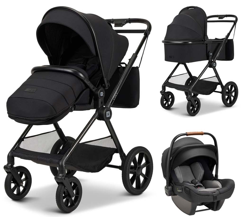 Moon CLICC pram 2024 with Nuna PIPA next baby car seat