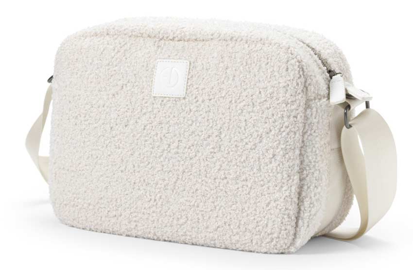 Elodie Wickeltasche Crossbody White Bouclé