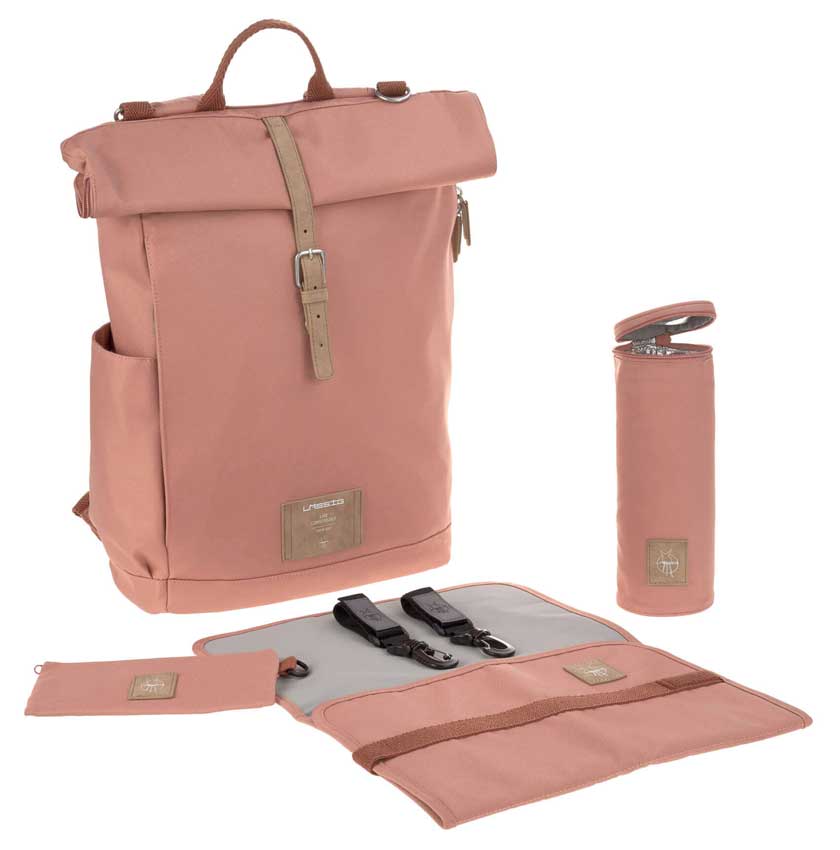 Lässig Wickeltasche Rolltop Cinnamon