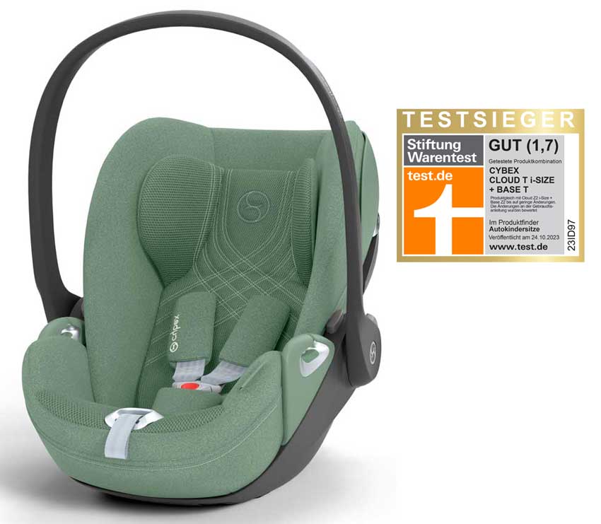 Cybex Cloud T i-Size baby car seat with lie-flat position