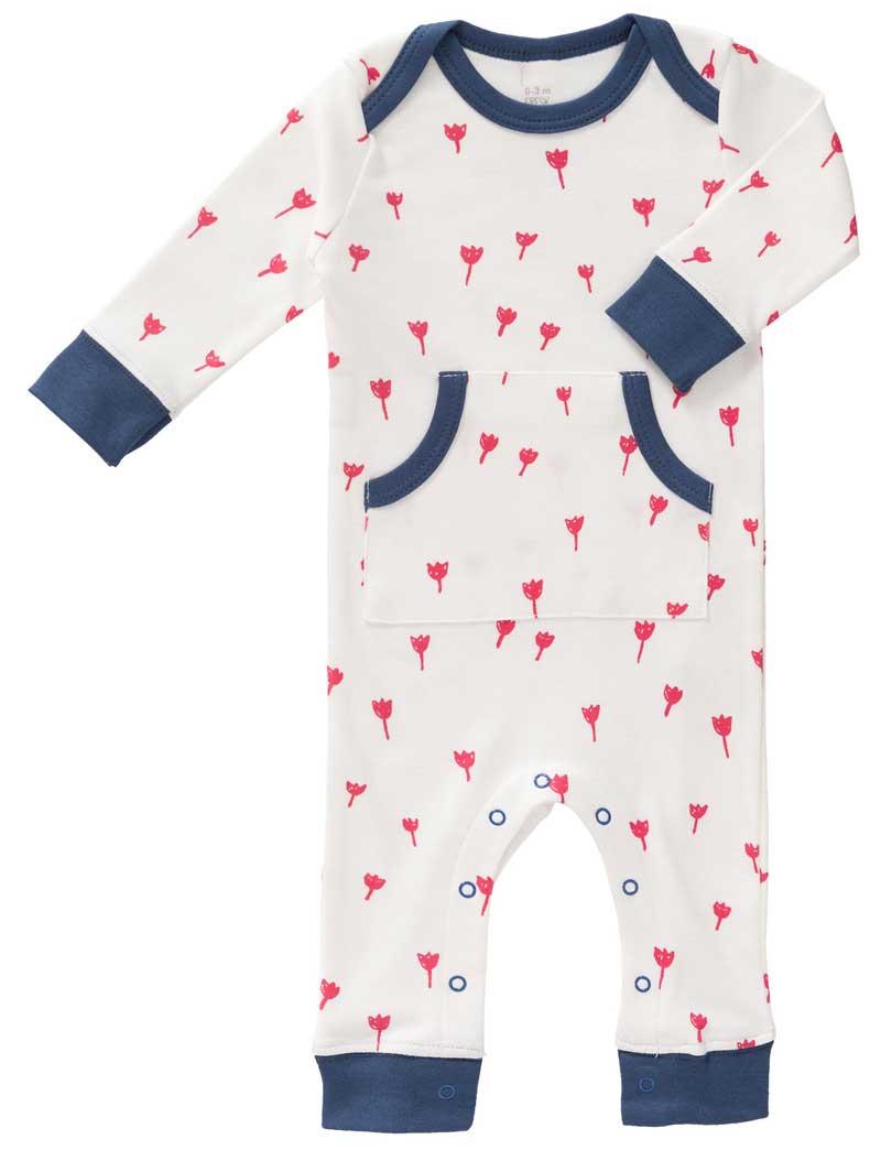 Fresk Baby Bio Strampler Tulip Red