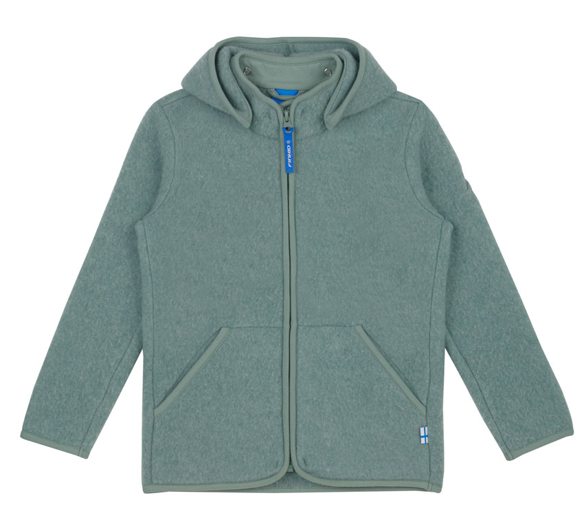 Finkid Wollfleece Jacke Luonto Wool Green Bay