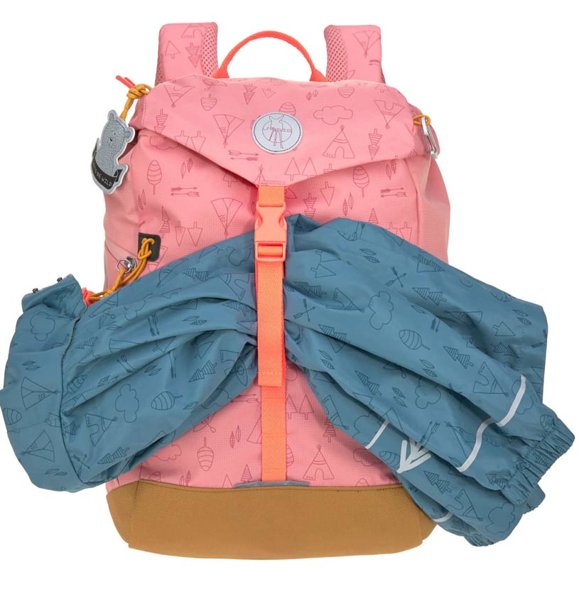 Lässig Rucksack Adventure Rosa Verschluss für Equipment 