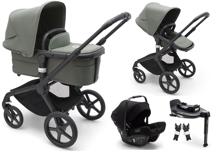 Bugaboo 5 Kinderwagen 4 in 1 mit Turtle und Isofix 360 Grün