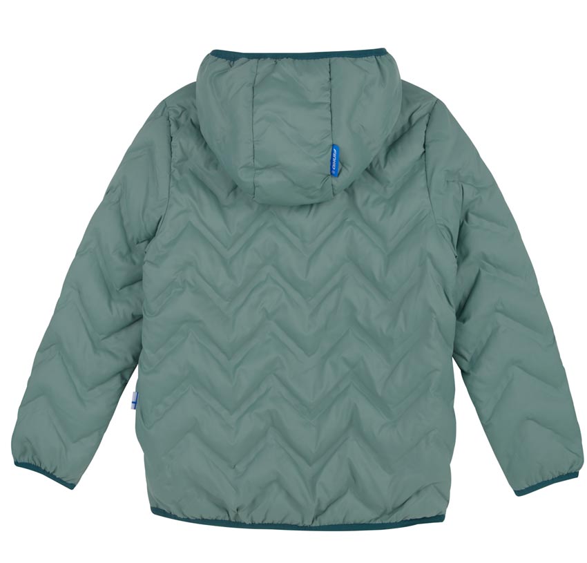 Finkid Übergangsjacke Green Bay/Deep Teal runde Kapuze