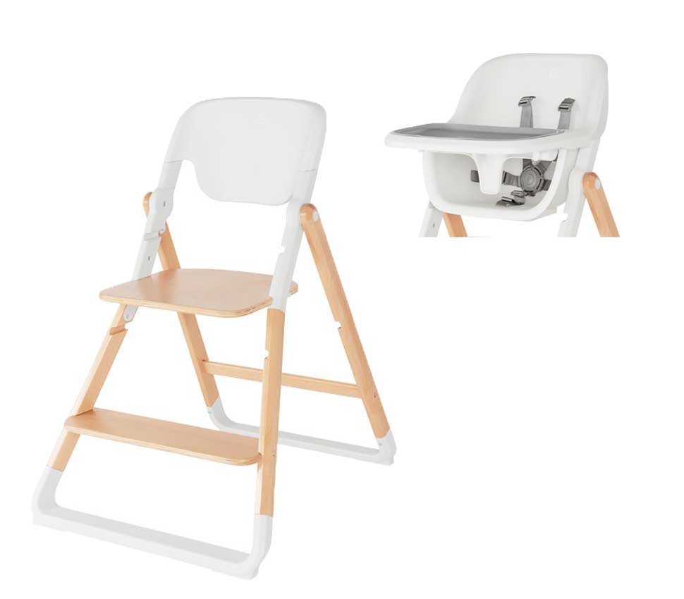 Ergobaby Evolve Hochstuhl inkl. Baby-Set Natural Wood