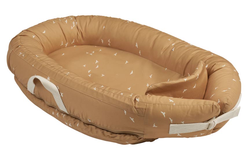 Voksi Babynest Premium Warm Beige Flying