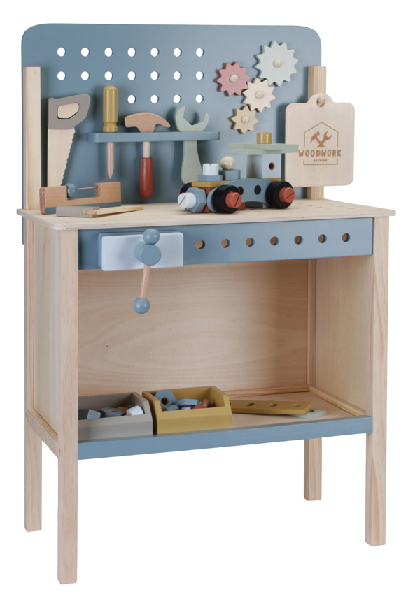 Little dutch Werkbank Holz Blau