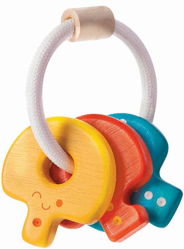 PlanToys Rassel Babyschlüssel bunt