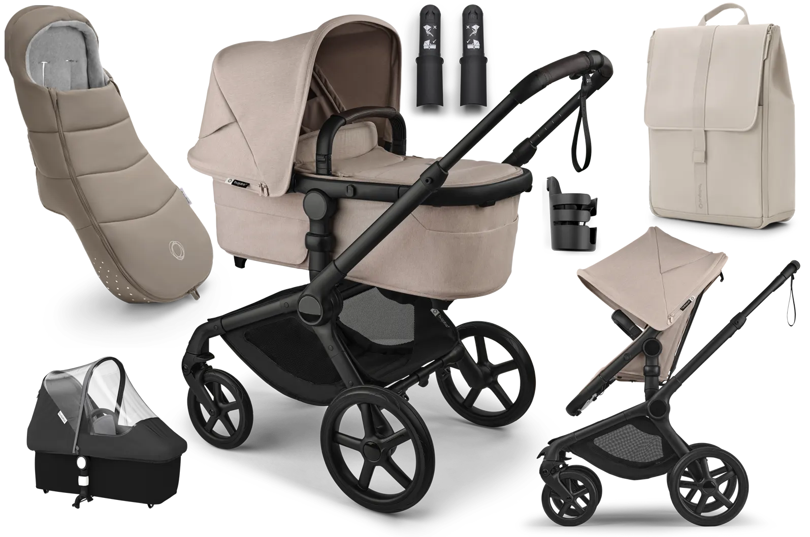 Bugaboo Fox 5 Renew Kinderwagen Set Desert Taupe