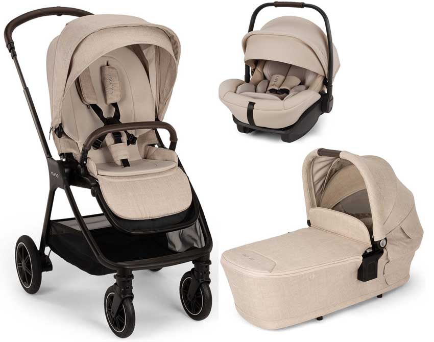 Nuna TRIV next pram set 3-in-1 with Nuna ARRA baby car seat