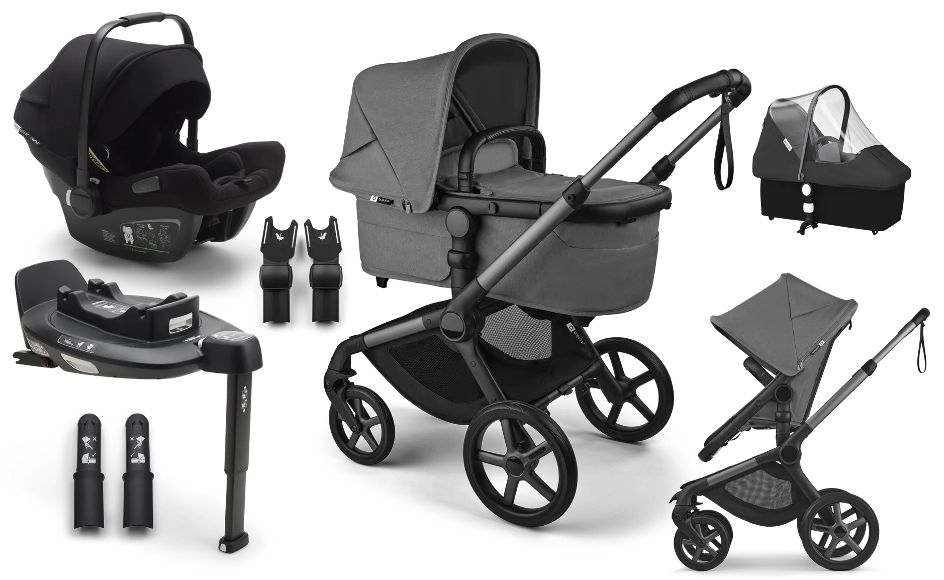 Bugaboo Fox 5 Renew 4-in-1 Set Moon Grey