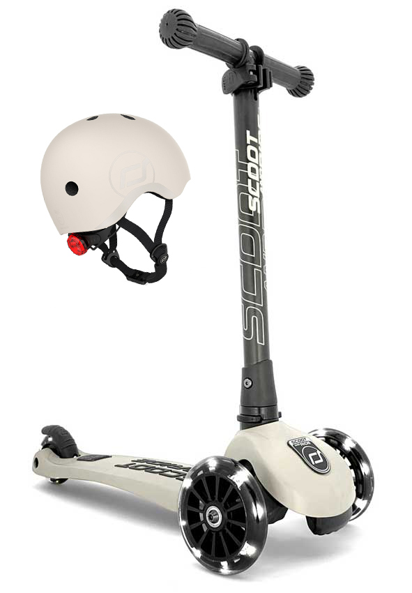 Scoot and Ride Highwaykick 3 LED mit Kinderhelm