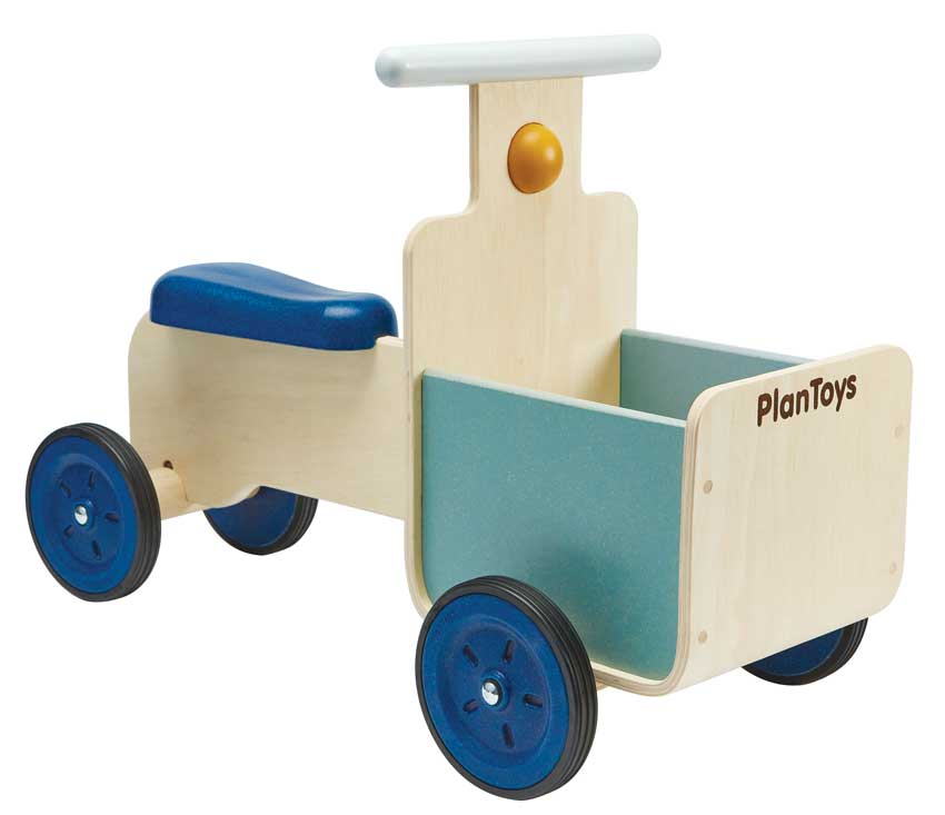 PlanToys Rutschauto mit Lieferkorb Orchard