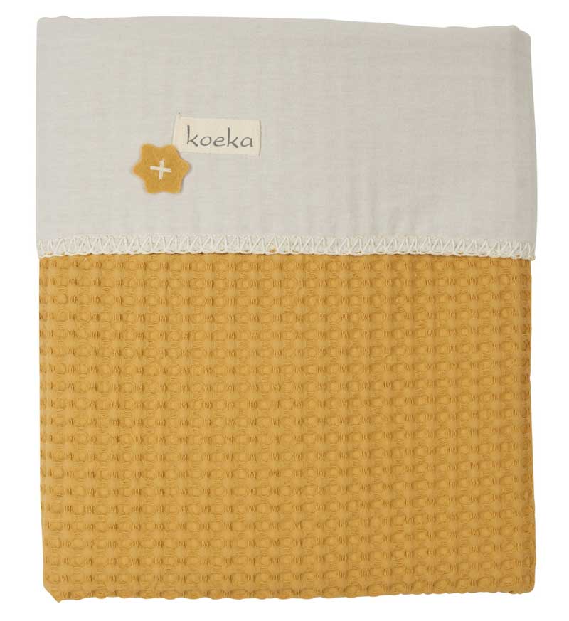 Koeka Babydecke Waffel/Flanell Antwerp Ochre-Pebble