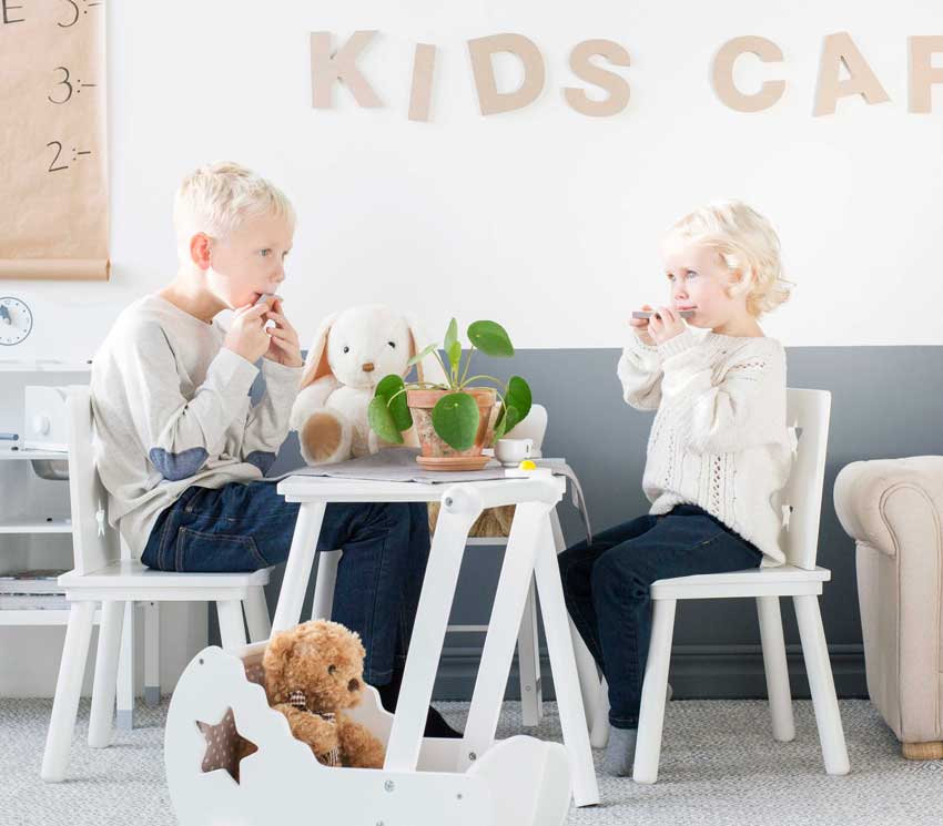 Kids Concept Tisch STAR passt zu allen Produkten der STAR-Serie