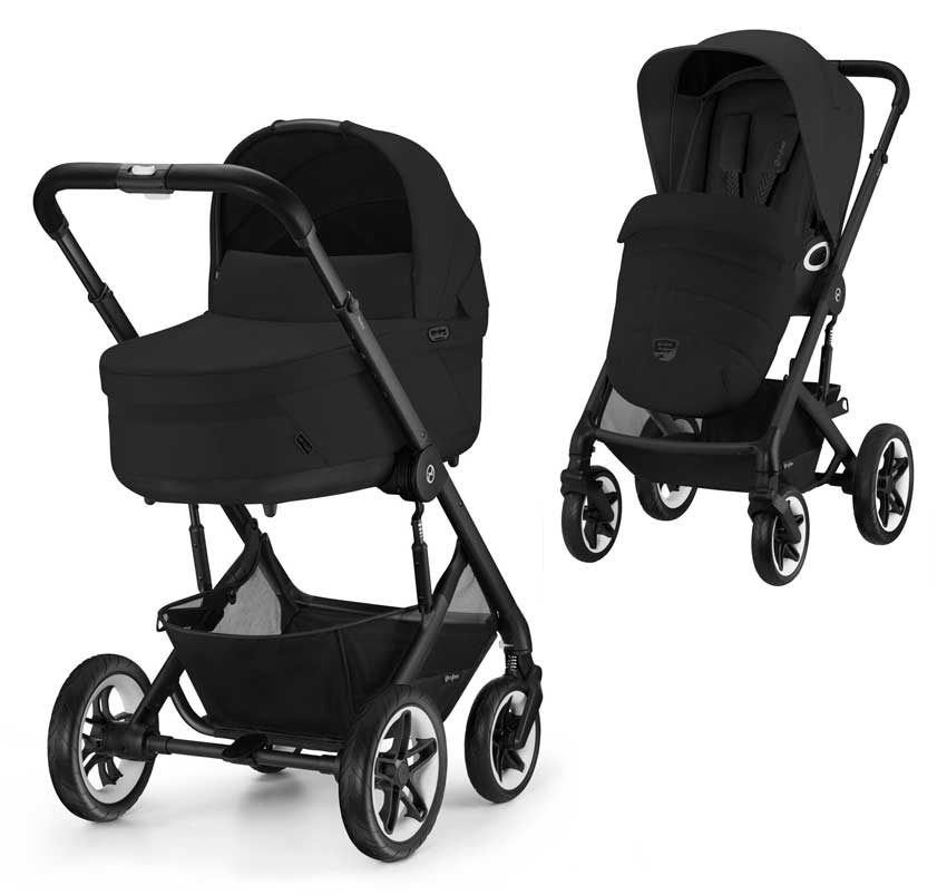 Cybex Talos S Lux Kombikinderwagen Moon Black