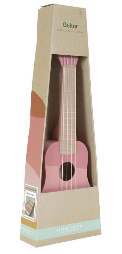 Little Dutch Kindergitarre Rosa