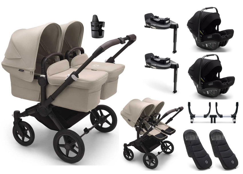 Bugaboo Donkey 5 Twin Komplette Kinderwagen-Set