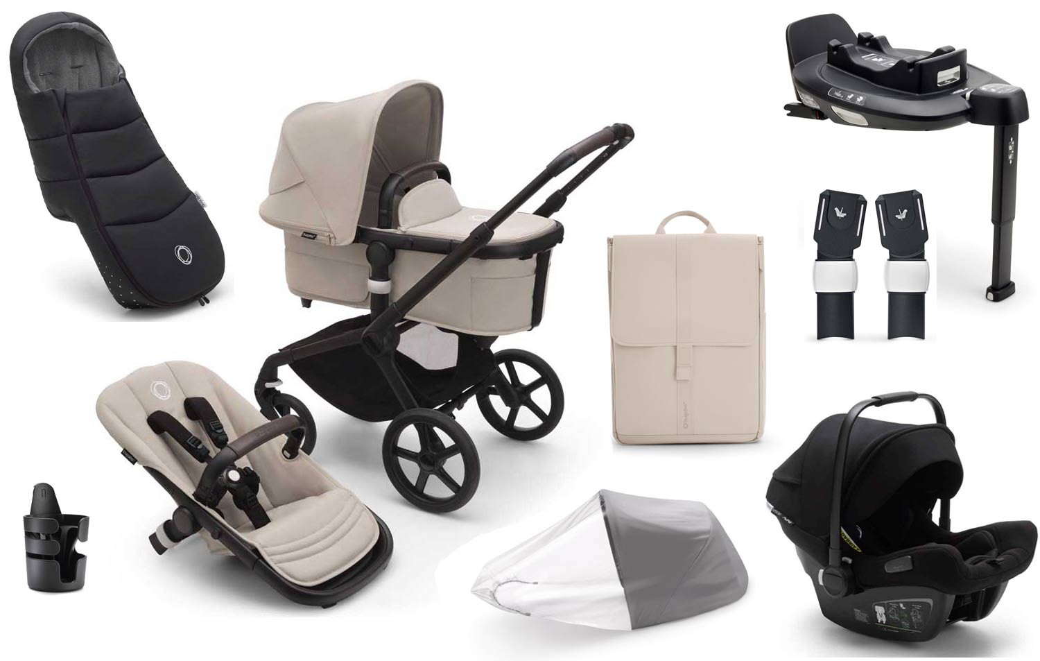 Bugaboo Fox 5 pram set All in One